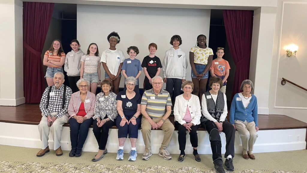 Watkinson private school students make meaningful connections at Duncaster retirement community.