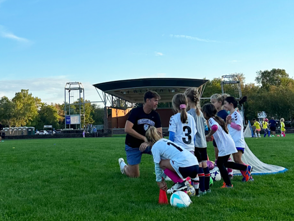 Private Upper School Head Ryan Reese coaches soccer