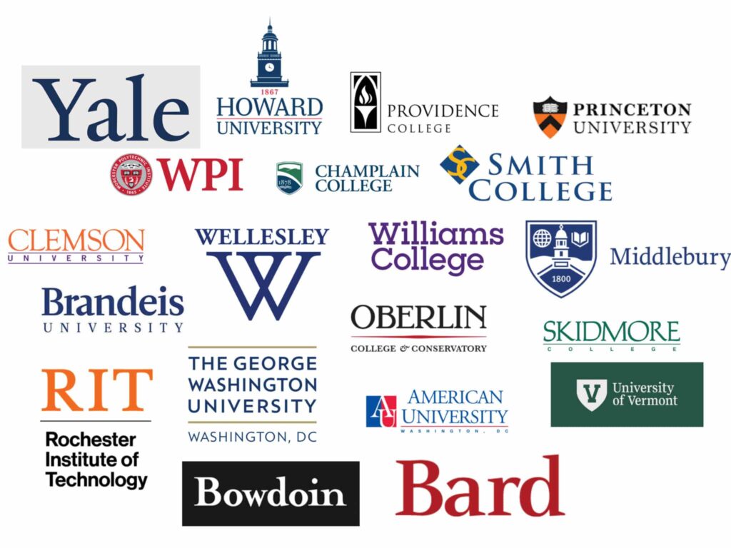 College logos for blog